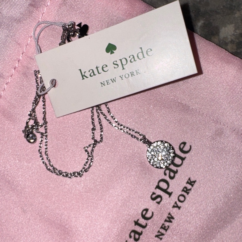 Kate Spade Silver Circle Pendent Necklace